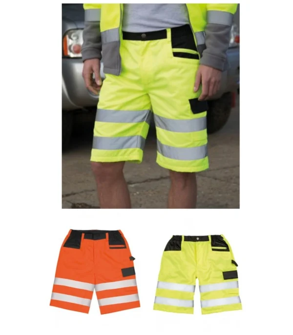 Result RS328 Safe Guard Hi Vis Cargo Shorts